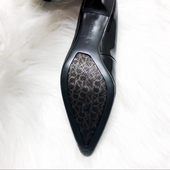 Calvin Klein Black Short Heels - Picture 3 of 8